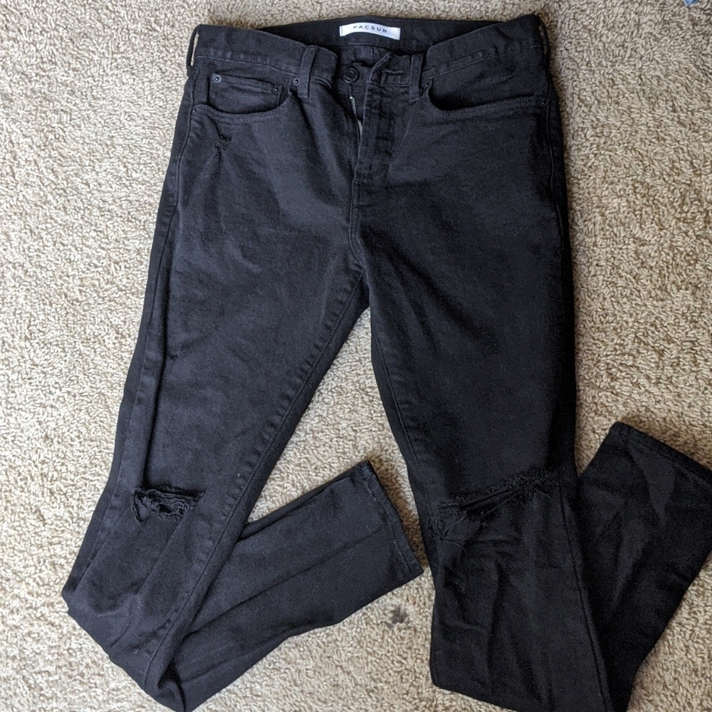 Pacsun Mens Medium Ripped Jeans